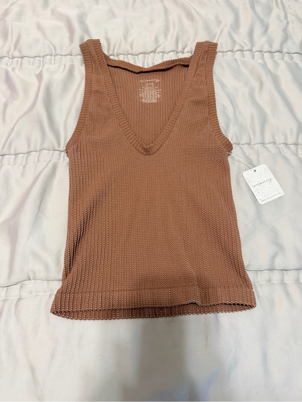 Free People Clean Slate Seamless Crop Tank Withered Rose XS/S NWT